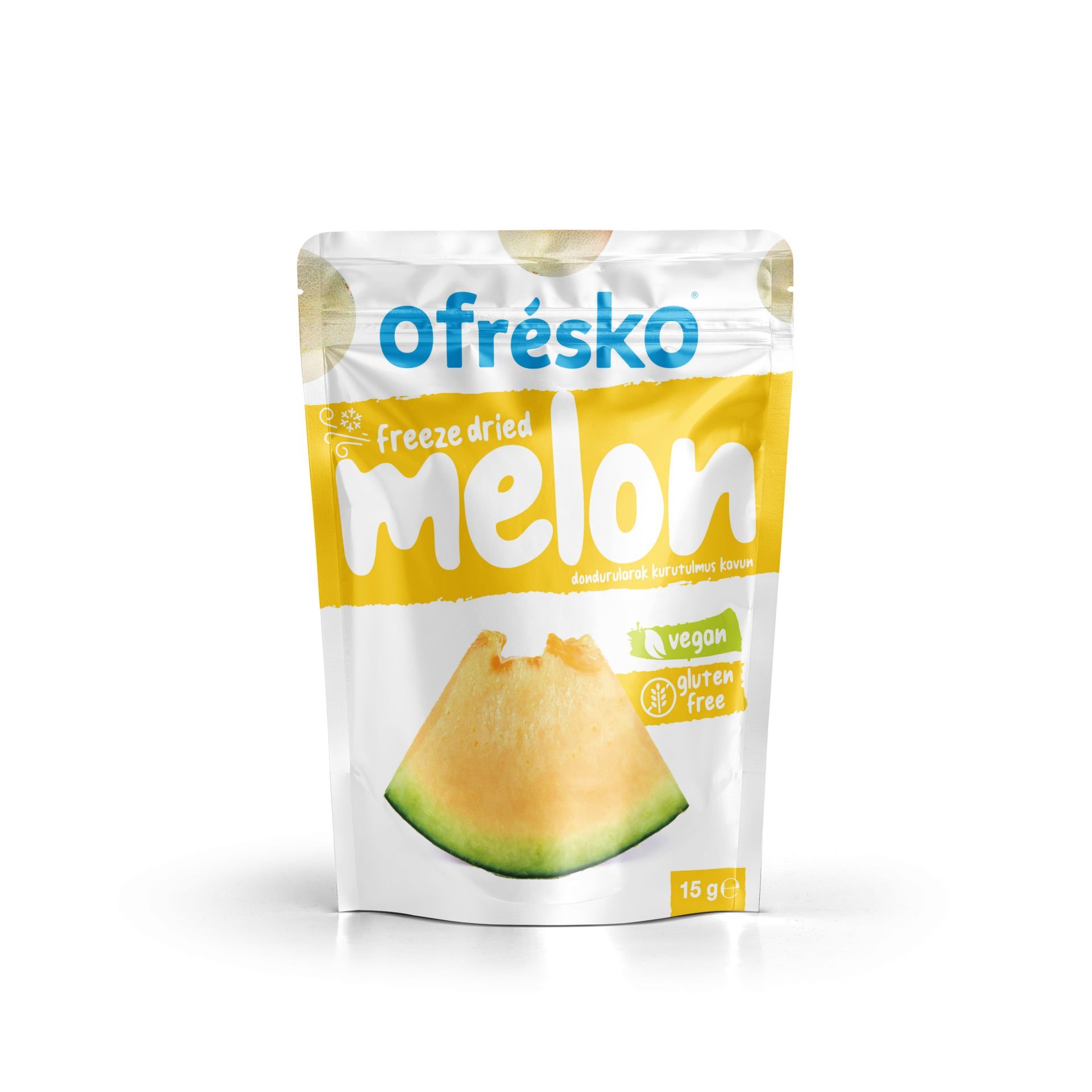 Ofrésko Freeze Dry - Dondurularak Kurutulmuş Kavun 15 g Doypack