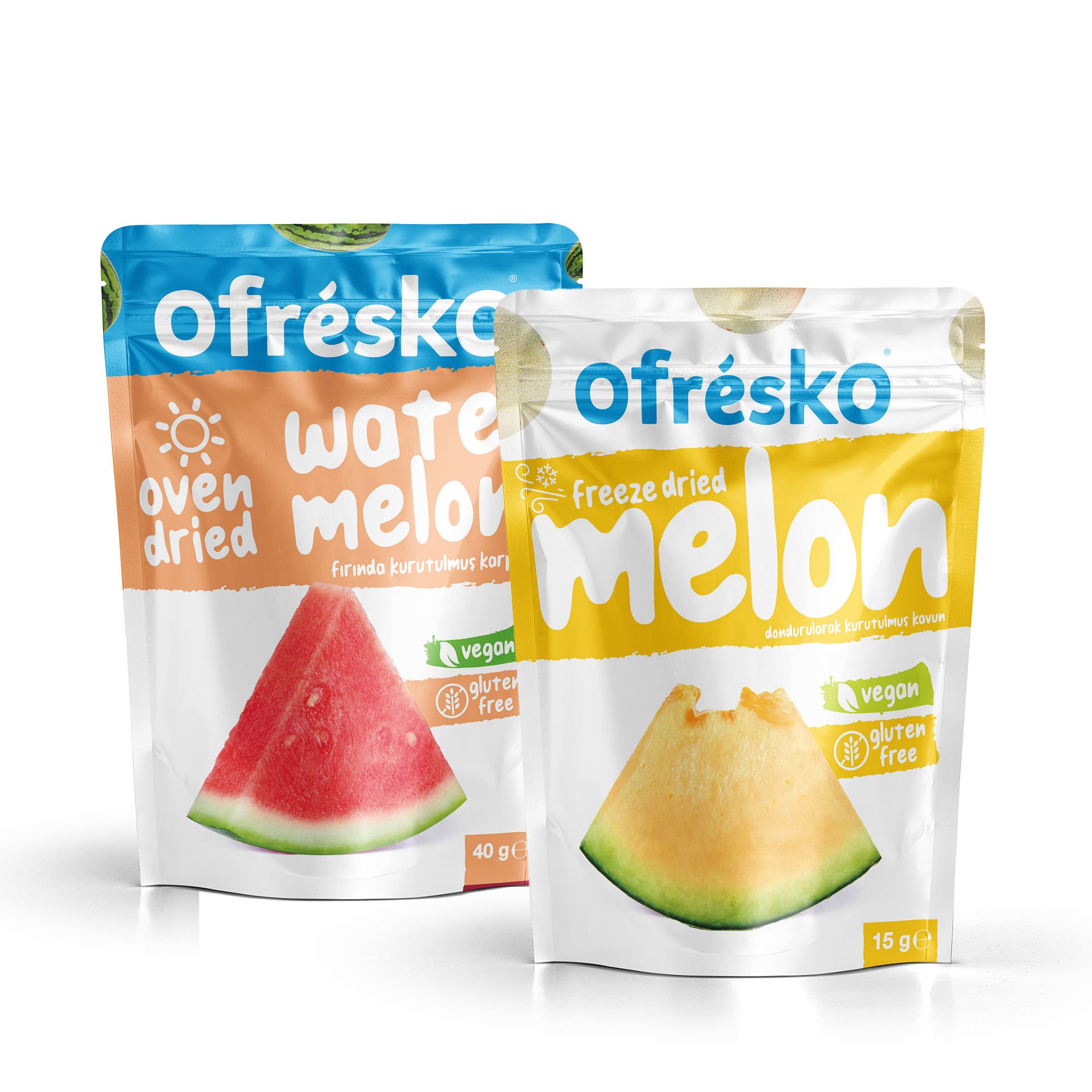 Ofrésko Mix Oven Dry  - Fırında Kurutulmuş Karpuz, Freeze Dry - Dondurularak Kurutulmuş  Kavun