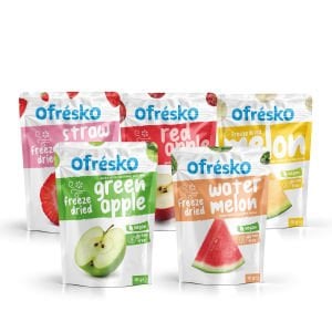 Ofrésko Mix Freeze Dry - Dondurularak Kurutulmuş Y. Elma, K. Elma, Kavun, Karpuz, Çi̇lek
